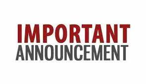 Announcement