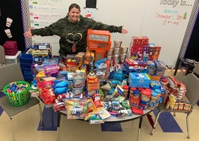 Students and Staff Donate Care Packages to Our Brave Servicemen