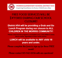 FREE SCHOOL MEALS DURING SCHOOL CLOSURE!