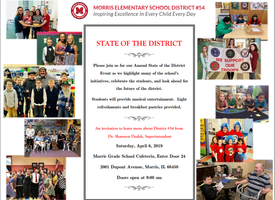 Annual State of the District Event Saturday, April 6, 2019 at 9:00 a.m.